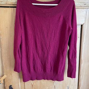 Wide boat neck Loft sweater, size M